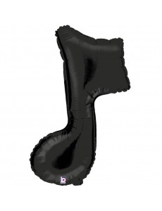 Balão Nota Musical Preto